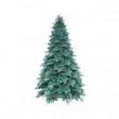 12 ft. Pre-Lit LED Blue Noble Spruce Artificial Christmas Tree with Warm White Lights