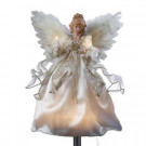 12 in. 10-Light Ivory and Gold Angel Tree Topper