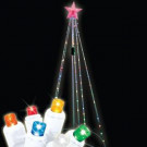 6 ft. 75-Light Multi-Color LED Light Show Cone Tree