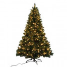 7 ft. Pre-Lit Noble Pine Artificial Christmas Tree with 500 Clear Lights