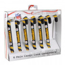 Steelers Team Candy Cane Ornaments (6-Pack)