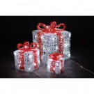 10 in. 6 in. 4 in. Decorative Gift Box LED Light (Set of 3)