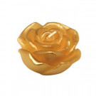 3 in. Metallic Gold Rose Floating Candles (12-Box)