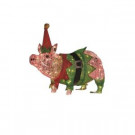 32 in. 100-Light Acrylic Lighted Pig