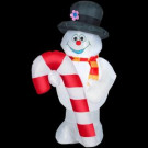 4 ft. Inflatable Airblown Outdoor Frosty the Snowman with Candy Cane