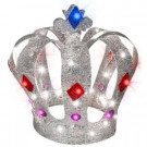 28 in. Sparkle Crystal Splendor Sliver Crown