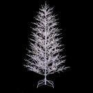 7 ft. White Winter Berry Branch Artificial Christmas Tree with Clear and Frost White Lights