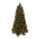 6.5 ft. Feel-Real Bavarian Pine Hinged Artificial Christmas Tree with 400 Clear Lights