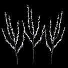 30 in. 60-Light LED Cold White Beaded Branches Light (Set of 3)