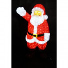 35 in. Decorative Standing Santa Claus Sculpture LED Light