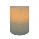 3 in. x 4 in. Battery Operated Iridescent Glitter Straight Edge Wax Candle