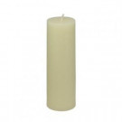 3 in. x 9 in. Ivory Pillar Candles (12-Box)