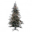 6 ft. Pre-Lit Lightly Flocked McKinley Pine Artificial Christmas Tree