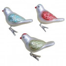 Frosted Traditions 4.3 in. Decorative Bird Ornaments (6-Piece)