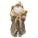 3 ft. 4 in. Elegant Santa in Ivory with Gold
