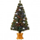 4 ft. Fiber Optic Double Bell Artificial Christmas Tree