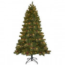10 ft. Cashmere Cone and Berry Decorated Hinged Artificial Christmas Tree