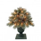 26 in. Sparkling Pine Porch Bush with 50 Clear Lights