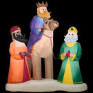 12 ft. Inflatable Plush Three Kings Scene
