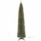 9 ft. Pre-Lit Brighton Pencil Artificial Christmas Tree with SureBright Clear Lights