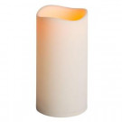 9 in. H Bisque Resin LED-lit Candle with Timer