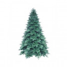 7.5 ft. Pre-Lit LED Blue Noble Spruce Artificial Christmas Tree with Warm White Lights