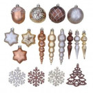 Merry Metallic Assorted Christmas Shatterproof Ornaments (72-Pack)