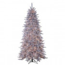 7.5 ft. Pre-Lit White/Silver Frasier Fir Artificial Christmas Tree with Clear Lights