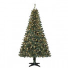 6.5 ft. Pre-Lit Verde Spruce Artificial Christmas Tree with 400 Clear Lights