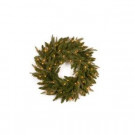 36 in. Feel-Real Frasier Grande Artificial Wreath with 100 Clear Lights