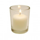 10-hour Votive Candles in Clear Glass Holders (Set of 12)