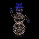 5 ft. 7 in. 420-Light G12 and G14 LED Outdoor Snowman Figure with Twinkling Warm White and Blue LEDs