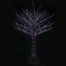 8 ft. Outdoor LED Brown Bare Branch Tree Sculpture with 49 Lighting Combinations
