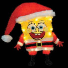 18 in. 3D Soft Tinsel SpongeBob in Santa Suit
