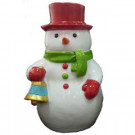 Frosted Traditions 12 in. Red and Green Indoor Decor Snowman
