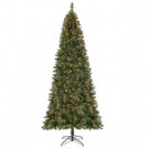 10 ft. Pre-Lit Juniper Spruce Quick-Set Artificial Christmas Tree with 900 Clear Lights