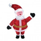 36 in. 70-Light 3D Snowy Soft Santa