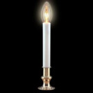 9 in. Brass-Plated Base Electric Candle
