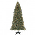 7 ft. Pre-Lit Benjamin Fir Quick-Set Artificial Christmas Tree with Clear Lights