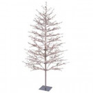 5 ft. Pre-Lit LED Brown Winter Berry Branch Tree with C4 Color Choice Lights