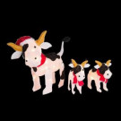 Pre-Lit Christmas Cow Family (3-Piece)