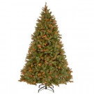 7 ft. Bayberry Spruce Artificial Christmas Tree with Multicolor Lights