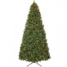 12 ft. Pre-Lit Wesley Spruce Artificial Christmas Tree with Clear Lights