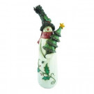 16 in. Snowman with Tree Tabletop Decoration