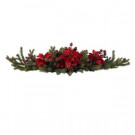 36 in. Poinsettia and Berry Centerpiece