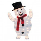 37 in. 70-Light 3D Snowy Soft Snowman