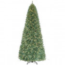 12 ft. Pre-Lit Morgan Pine Quick-Set Artificial Christmas Tree with 1100 Clear Lights
