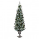 Arctic 6.5 ft. Pre-Lit Artificial Christmas Tree with Clear Lights