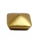 3 in. Metallic Gold Square Floating Candles (6-Box)