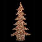 5 ft. Decorated Rattan Christmas Tree with Clear Lights